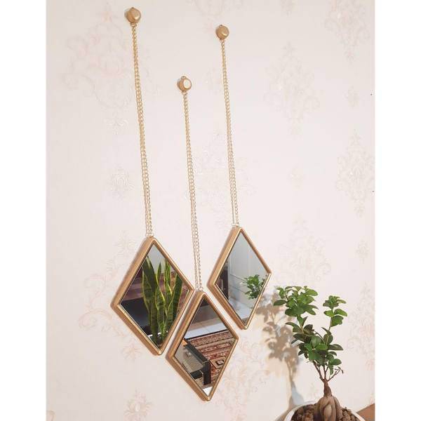 آینه دکوراتیو دکو گیوا مدل GL30 مجموعه 3 تکه، Decogiva GL30 Decorative Mirror Set 3 Pieces