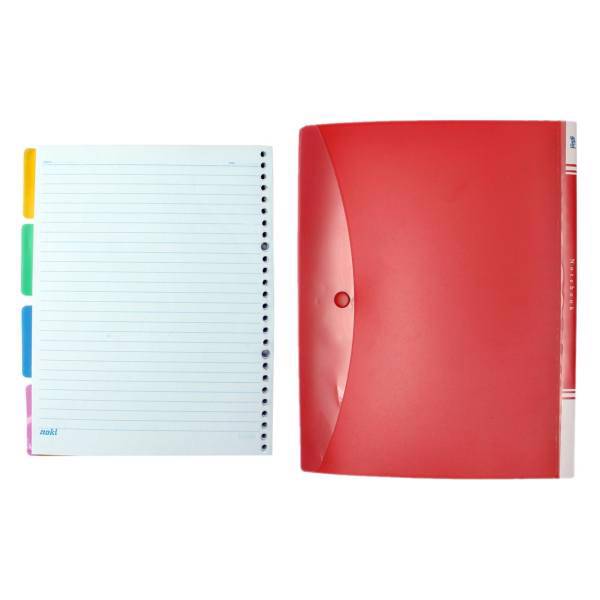 دفتر کلاسوری زینکو به همراه سه بسته کاغذ ناکی کد MT12-4، Zinco MT12-4 Ring Binder Notebook And 3 packets of paper