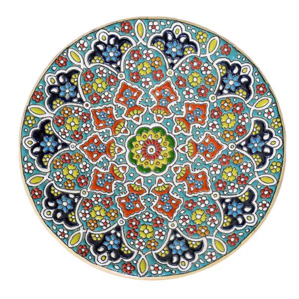 بشقاب سفالی سی دا طرح میناکاری کد KR02010
