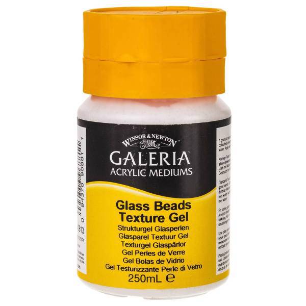 ژل بافت دانه های شیشه وینزور مدل Galeria حجم 250 میلی‌ لیتر، Winsor Galeria Glass Beads Texture Gel 250ml