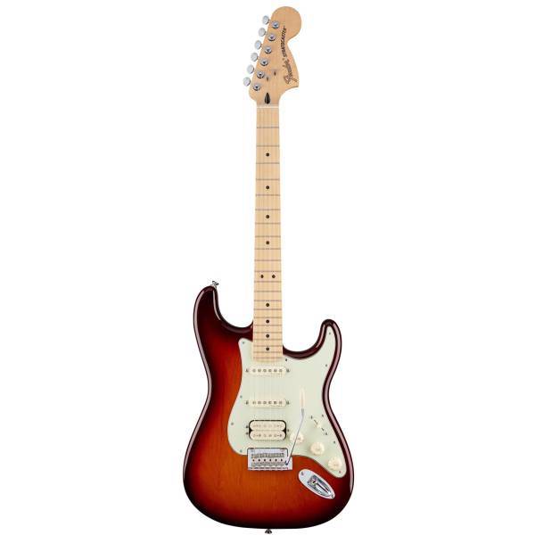 گیتار الکتریک فندر مدل Deluxe Stratocaster HSS Tobacco Sunburst Maple Fingerboard، Fender Deluxe Stratocaster HSS Tobacco Sunburst Maple Fingerboard Electric Guitar