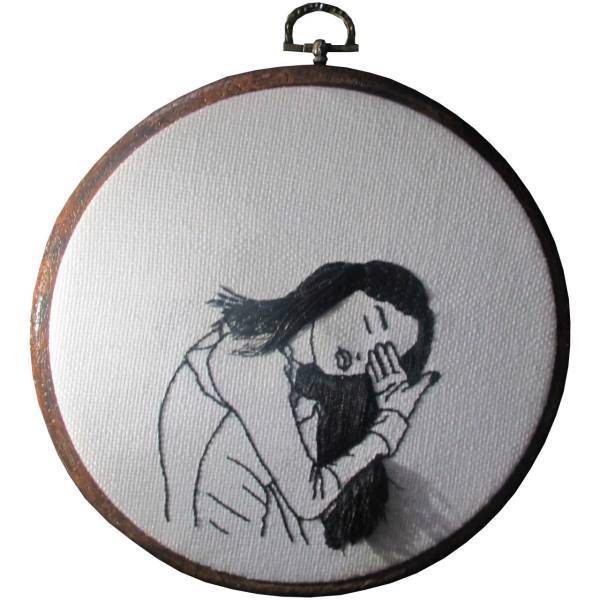 تابلو گلدوزی دونک طرح لیام مدل Liam L3، Dooonak Liam L3 Embroidery Art Tableau