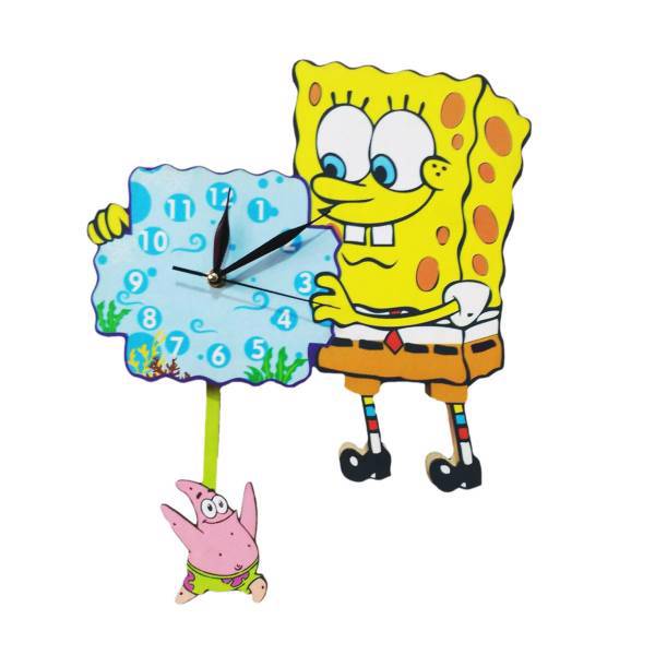 ساعت دیواری جیک جیک مدل باب اسفنجی، Jikjik Sponge Bob Clock