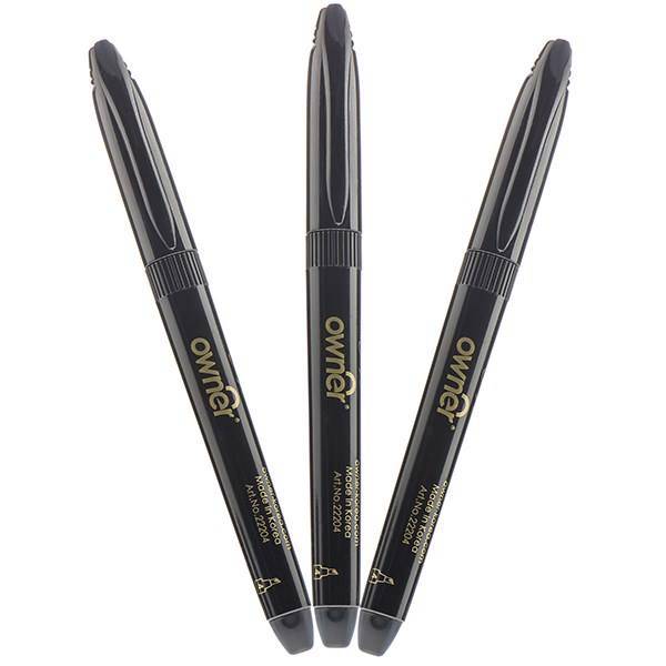 ماژیک خوش نویسی اونر با قطر نوشتاری 4 میلی متر - بسته 3 عددی، Owner 4mm Black Calligraphy Marker pack of 3