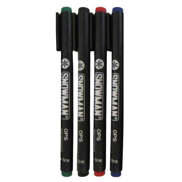 ماژیک سی دی اسنومن مدل OPS ـ بسته 4 عددی، Snow Man OPS CD Marker - pack of 4