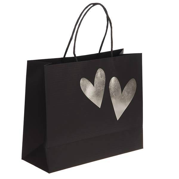 پاکت هدیه افقی طرح قلب 8، Heart Design 8 Horizontal Gift Bag