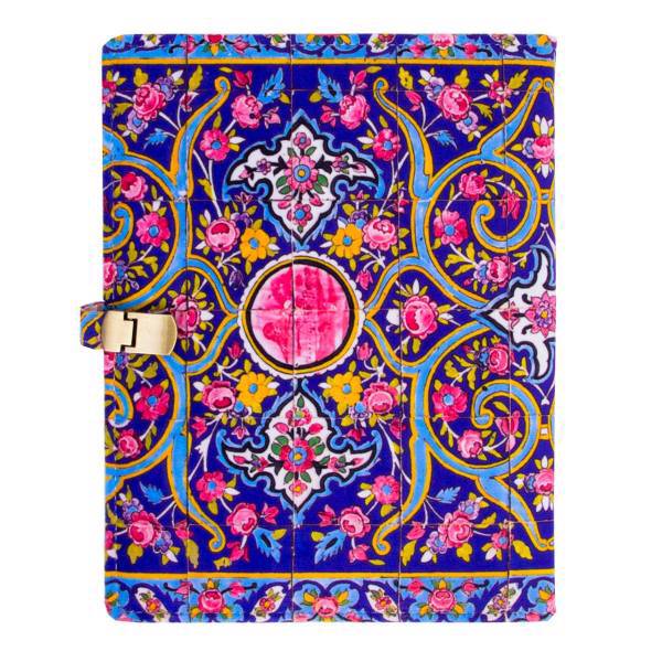 دفتر کلاسوری دوکادفتر طرحدار پارچه مخملی کد 04-160-650، DokaDaftar Cloth Fabric 650-160-01 Binder Notebook