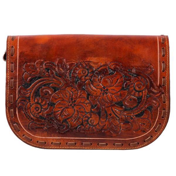 کیف دوشی چرم طبیعی چرم رحیمی کد 225002، Rahimi Leather 225002 Leather Shoulder Bag