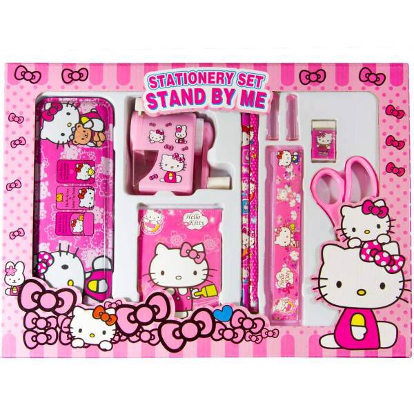 ست 10 تکه لوازم التحریر Stand By Me طرح هلو کیتی کد 38، Stand By Me Hello Kitty 38 Stationery Set 10 pcs