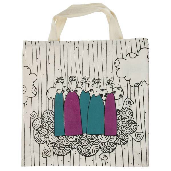 ساک خرید گوشه طرح توهمات فانتزی، Gooshe Fantasy Illusions Shopping Bag