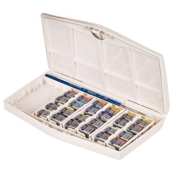 آبرنگ 24 رنگ وینزور مدل Cotman، Winsor Cotman 24 Color Watercolor