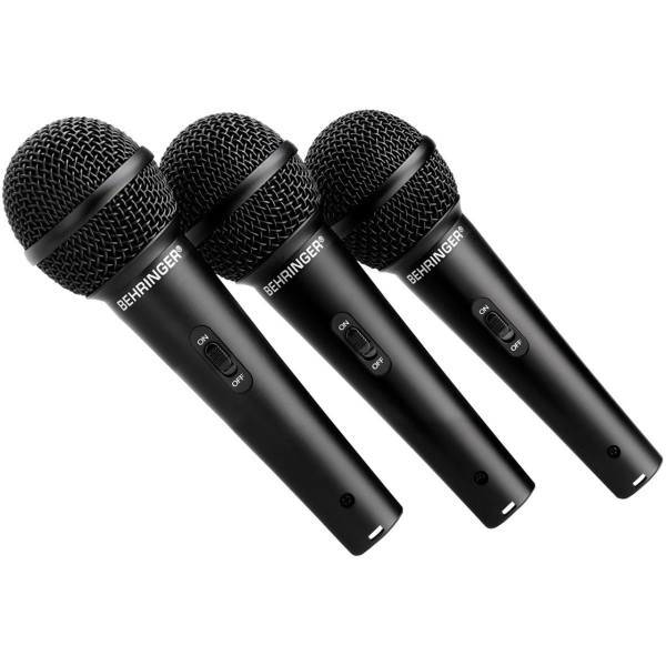 مجموعه سه عددی میکروفون داینامیکی استودیویی بهرینگر مدل XM1800S، Behringer XM1800S Studio Dynamic Microphone