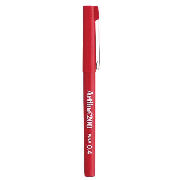 روان نویس آرت لاین مدل 200 Red، Artline 200 Red Rollerball Pen