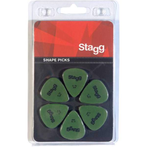 پیک استاندارد گیتار استگ مدل SPSTDX6-0.73 بسته‌ شش عددی، Stagg SPSTDX6-0.73 Standard Shape Guitar Picks