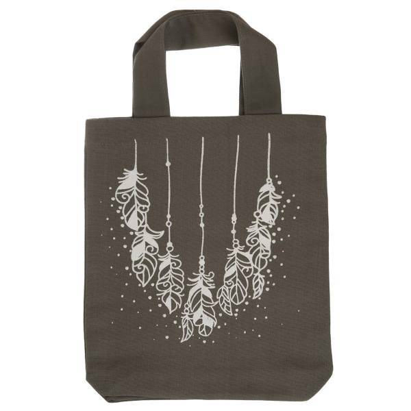 ساک خرید گوشه طرح پر، Gooshe feather Shopping Bag