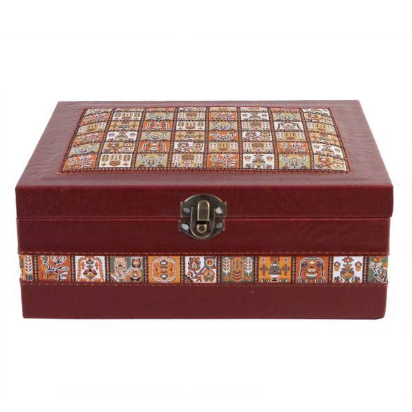 جعبه چرمی طهرانی طرح 2 کد 191007، Tehrani 191007 Box Leather