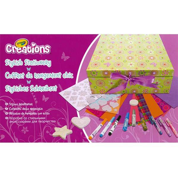 جعبه لوازم التحریر کرایولا سری کرییشنز مدل استایلیش استشنری، Crayola Creations Stylish Stationery Storage