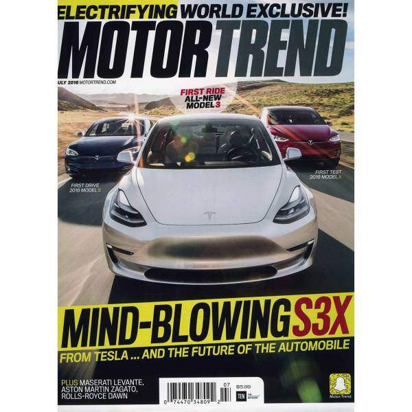 مجله موتور ترند - جولای 2016، Motor Trend Magazine - July 2016