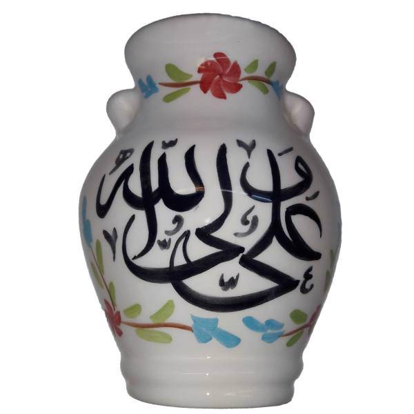 گلدان دیواری سفالی طرح مذهبی مدل Floral-d، Wall Pot Pottery Floral-d