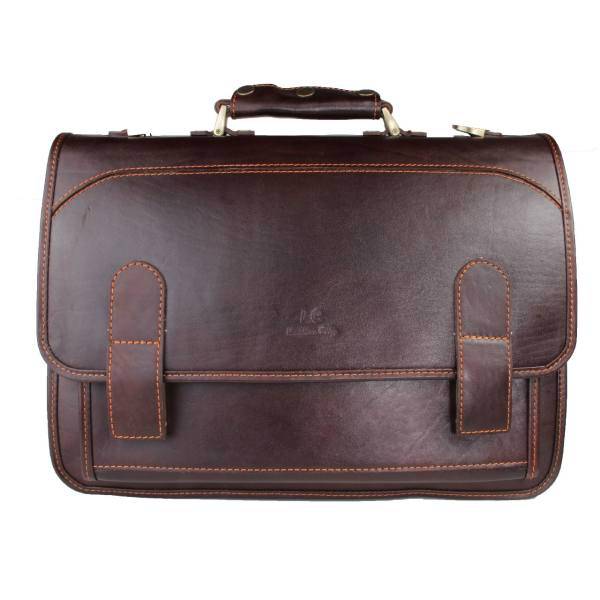 کیف اداری چرم طبیعی شهر چرم مدل 3-1110403، Leather City 1110403-3 Leather Briefcase