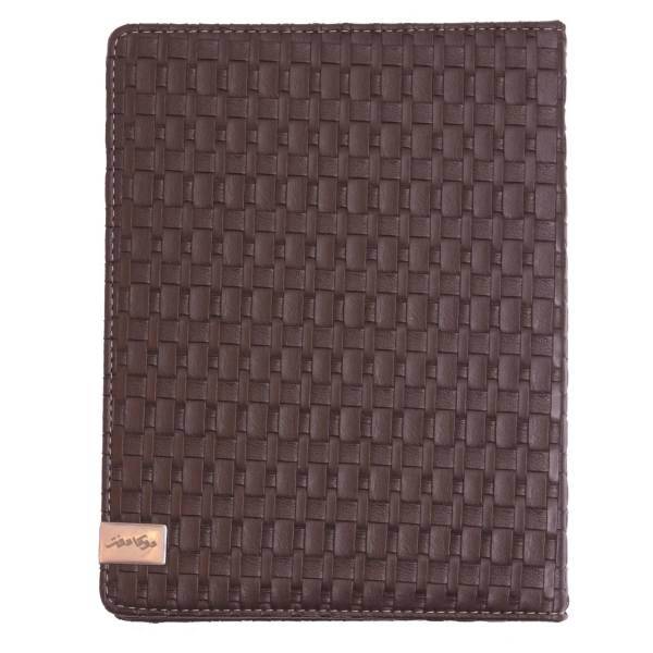 دفتر کلاسوری دوکادفتر طرح چرم مدل 1018-607، DokaDaftar Leather 607-1018 Binder Notebook