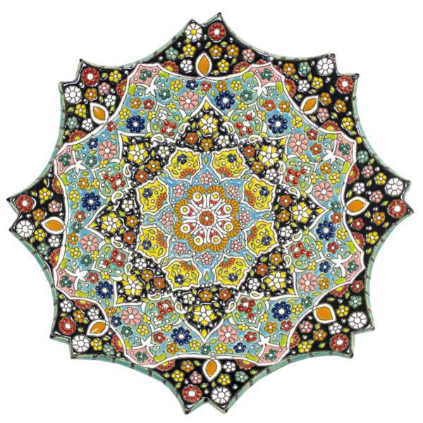بشقاب سفالی سی دا طرح میناکاری کد KR03001