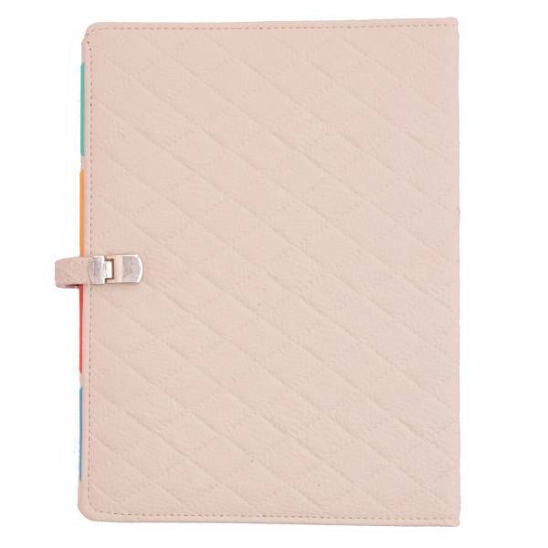 دفتر کلاسوری دوکادفتر طرح چرم مدل 2003-607، DokaDaftar Leather 607-2003 Binder Notebook