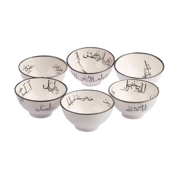 کاسه سرامیکی باتیک مدل BW9-8049 مجموعه شش عددی، Batik BW9-8049 Ceramic Bowl