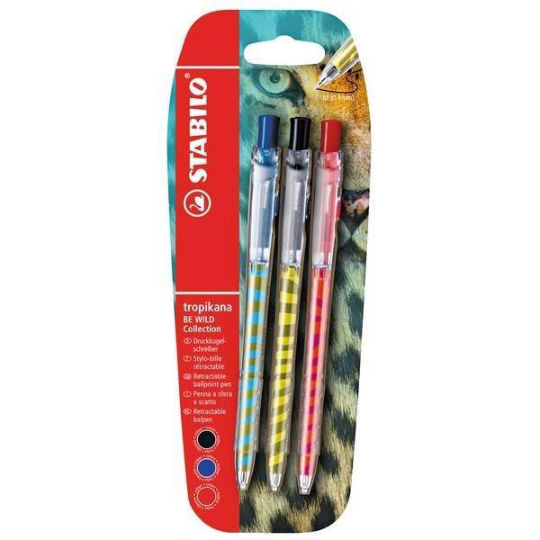 خودکار 3 رنگ استابیلو مد Tropikana Be Wild، Stabilo Tropikana Be Wild 3 Color Pen