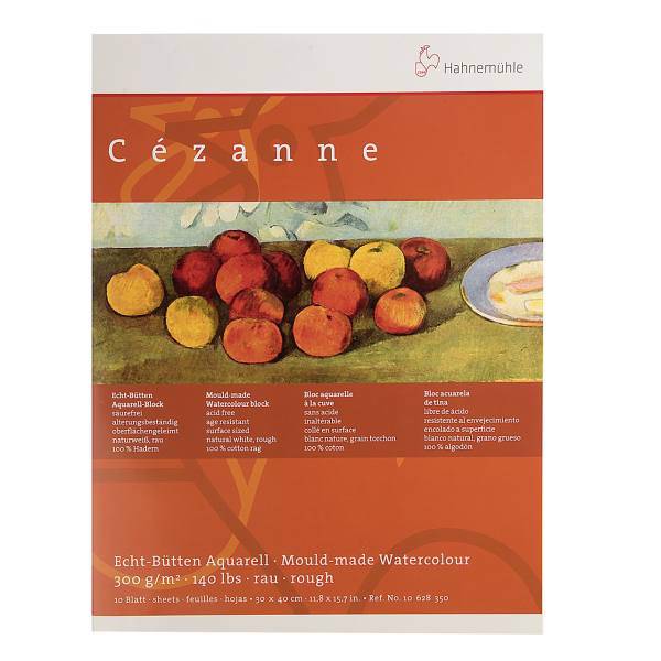 بوم آبرنگ دفترچه‌ای هانه موله مدل Cezanne سایز 40 × 30 سانتی‌متر 10 برگ، Hahnemuhle Cezanne Watercolor Notebook Canvas Size 30 in 40cm 10 Sheets