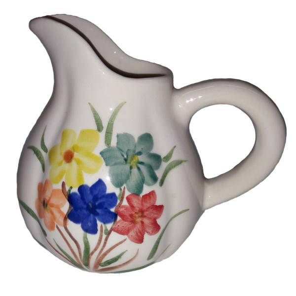 پارچ سفالی طرح گلدار مدل White