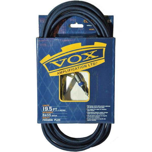 کابل گیتار باس 6 متری ووکس مدل VBC19، VOX VBC19 Instrument Cable Bass Guitar