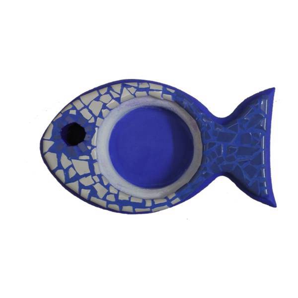 جا شمعی طرح ماهی مدل blu