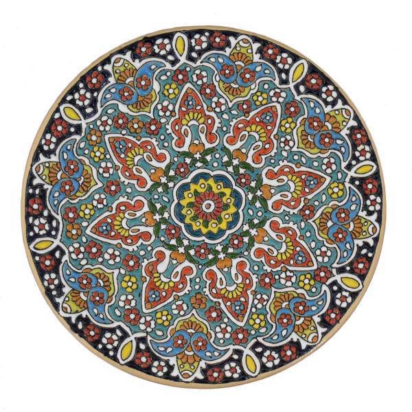 بشقاب سفالی سی دا طرح میناکاری کد KR02008