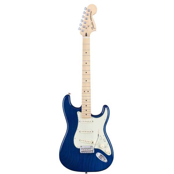 گیتار الکتریک فندر مدل Deluxe Stratocaster Sapphire Blue Transparent with Maple Fingerboard، Fender Deluxe Stratocaster Sapphire Blue Transparent Maple Fingerboard Electric Guitar
