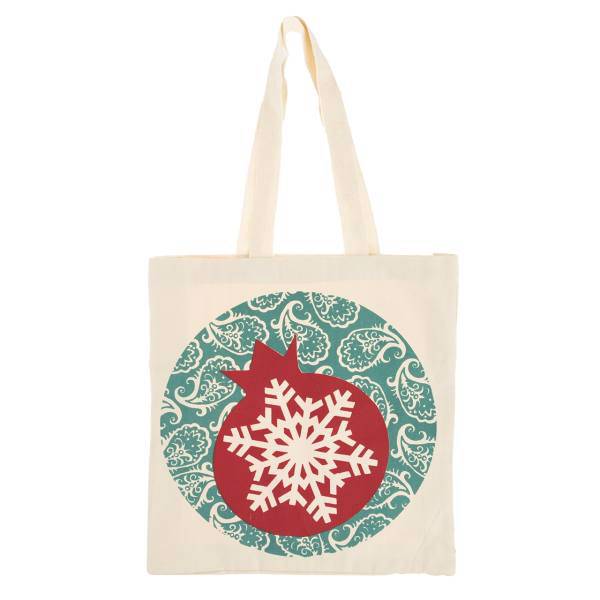 ساک خرید گوشه طرح انار، Gooshe Pomegranate Shopping Bag