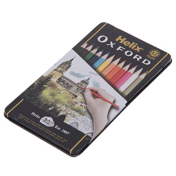 مداد رنگی 12 رنگ هلیکس آکسفورد، Helix Oxford 12 Color Pencil