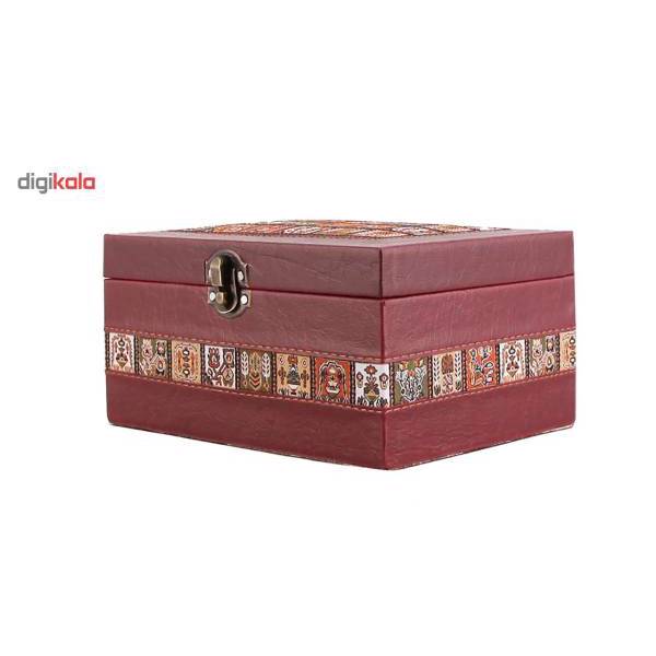 صندوقچه چرمی طهرانی سایز 2 کد 191008، Tehrani 191008 Leather Box