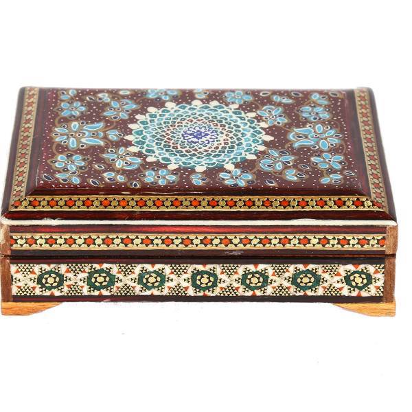 جا سکه ای خاتم کاری گالری گوهران مدل مکعب مینیاتور - 1190