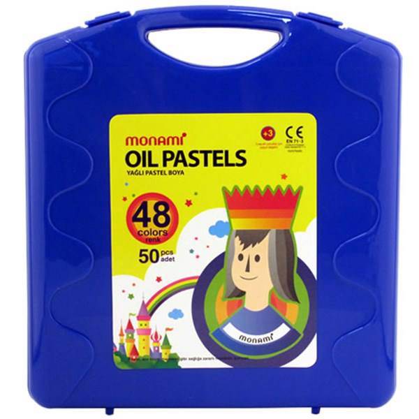 پاستل روغنی 48 رنگ مونامی، Monami 48 Color Oil Pastels