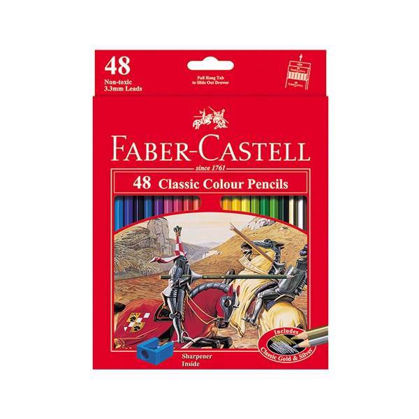 مداد رنگی 48 رنگ فابر-کاستل مدل Classic، Faber-Castell Classic 48 Color Pencil