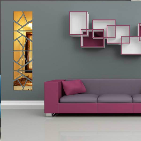 آینه پلکسی گلس دکووال مدل A216 بیست تکه، Decowall A216 Plexiglas Mirror 20 Pieces