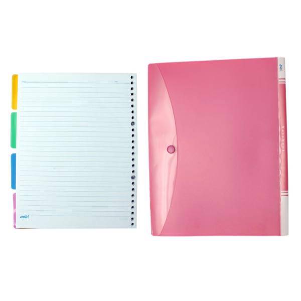 دفتر کلاسوری زینکو به همراه سه بسته کاغذ ناکی کد MT12-3، Zinco MT12-3 Ring Binder Notebook And 3 packets of paper