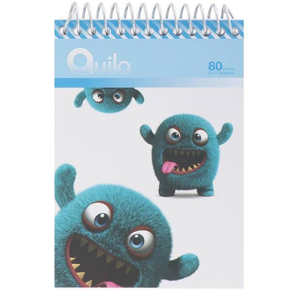 دفتر یادداشت کوییلو طرح هیولای خزدار با‌نمک 80 برگ، Quilo Cute Furry Monster Notebook 80 Sheets