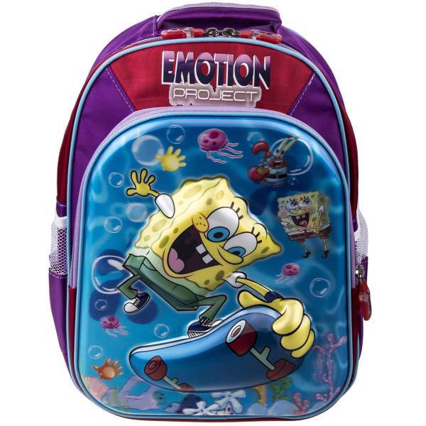 کوله پشتی مدل سه بعدی طرح باب اسفنجی، 3D Sponge Bob Design Backpack