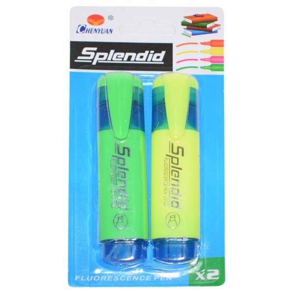 ماژیک علامت گذار مدل Splendid 2 مجموعه دو عددی، Splendid Highlighter 2 Pack of 2