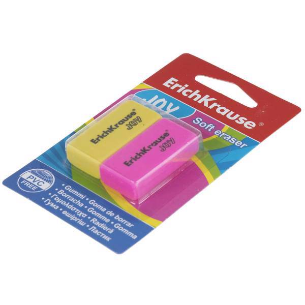 پاک کن اریک کراوزه مدل EK34650 بسته 2 عددی، ErichKrause EK34650 Eraser Pack of 2