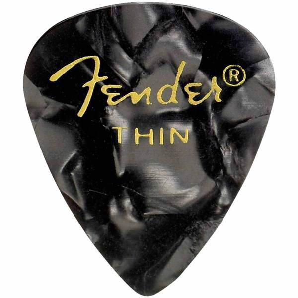 پیک گیتار الکتریک فندر مدل 351 Shape Premium Thin Pick بسته دوازده عددی، Fender 351 Shape Premium Thin Pick