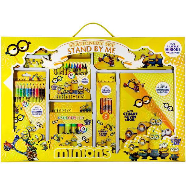 ست 9 تکه لوازم التحریر استند بای می طرح مینیونز کد 272، Stand By Me Minions 272 Stationery Set 9 pcs