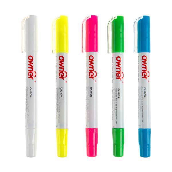 گچ اونر مناسب برای شیشه و تخته - بسته 5 عددی، Owner Board and Glass Chalk Pen - 5 Color